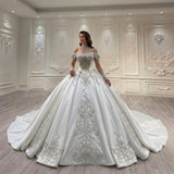 ChicSew Off Shoulder Ball Gown Wedding Dress