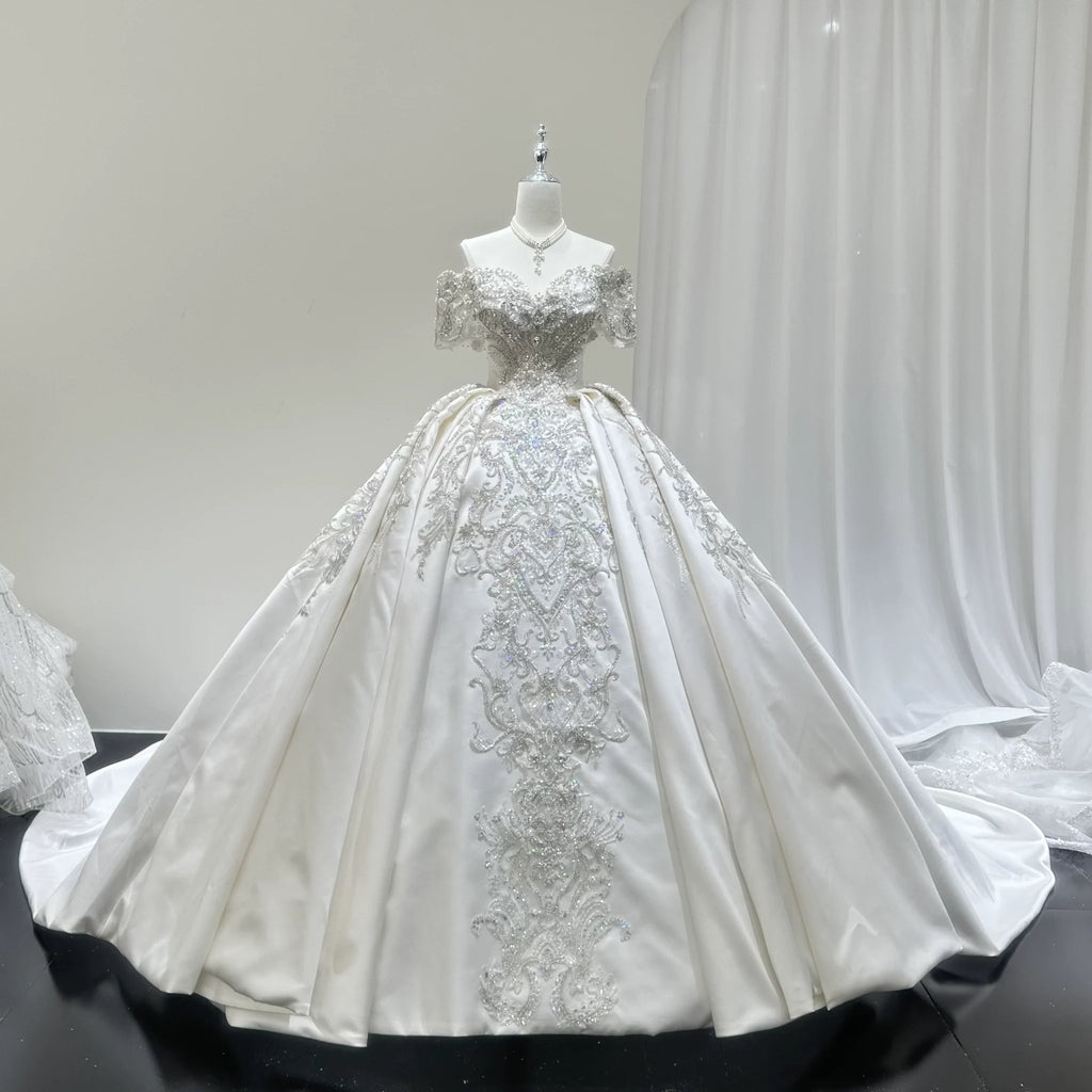 ChicSew Luxurious V-Neck Ball Gown Wedding Dress