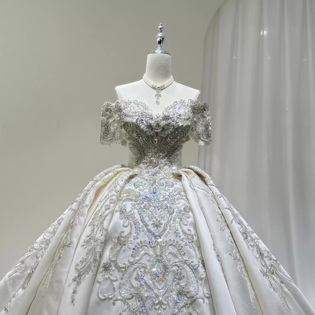 ChicSew Luxurious V-Neck Ball Gown Wedding Dress