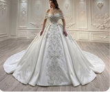 ChicSew Luxurious V-Neck Ball Gown Wedding Dress