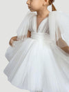 Princess Girls Dresses For Wedding Beads Ball Gown Kids Pageant Gowns First Holy Communion Dress