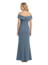 ChicSew Unique V-Neck Off Shoulder Mermaid Modern Ruffle Mother Of Groom Dress