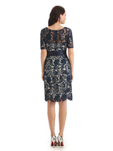 Gorgeous Lace Short Illusion Long Sleeves Mother Of The Bride Dresses