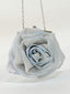 Rose Shaped Evening Bag Clutch Purse Floral Wristlet Handbag for Women Wedding Party Purse