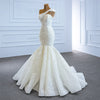 ChicSew Sparkly One Shoulder Lace Applique Ball Gown Wedding Dress