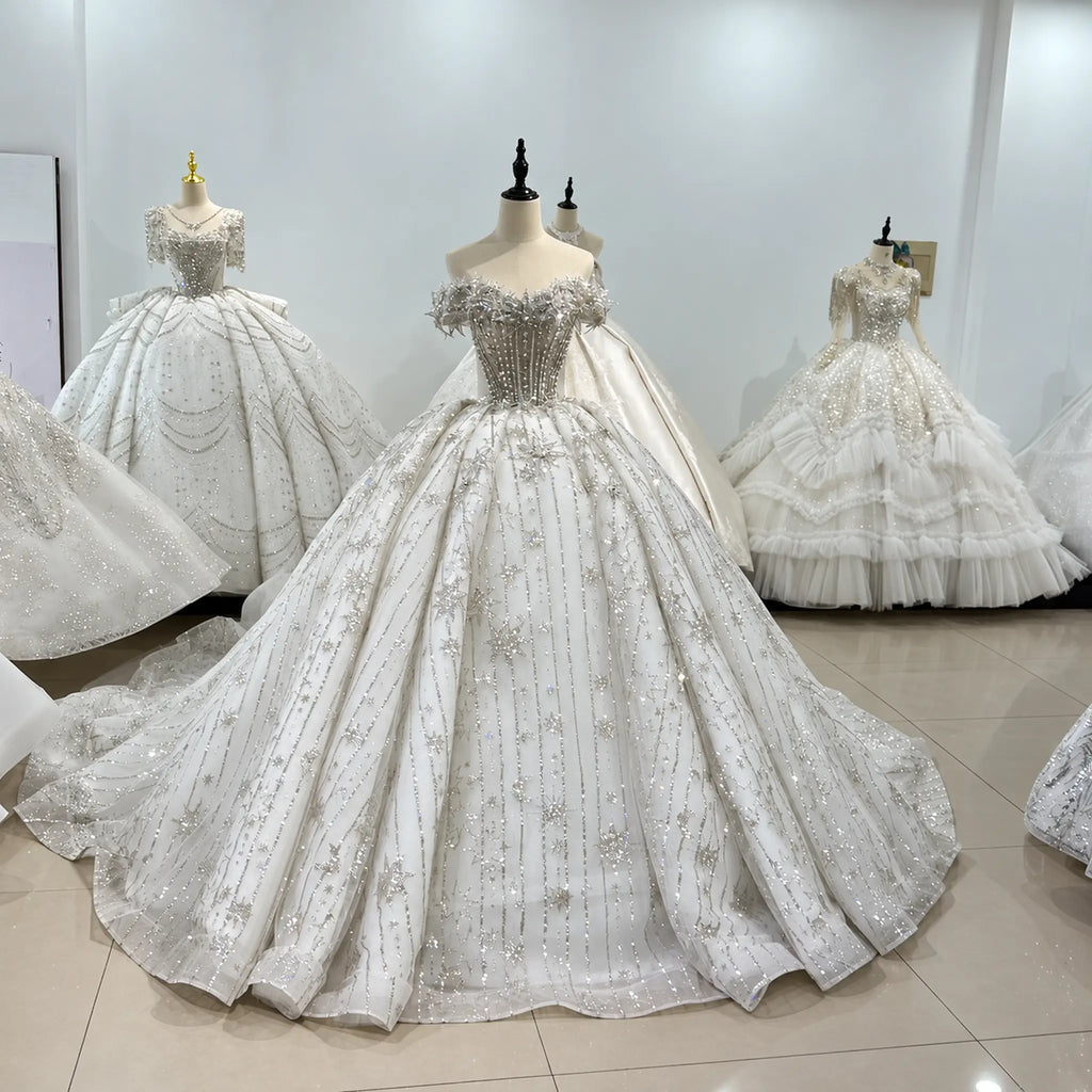 ChicSew Luxurious Rhinestone Wedding Dress