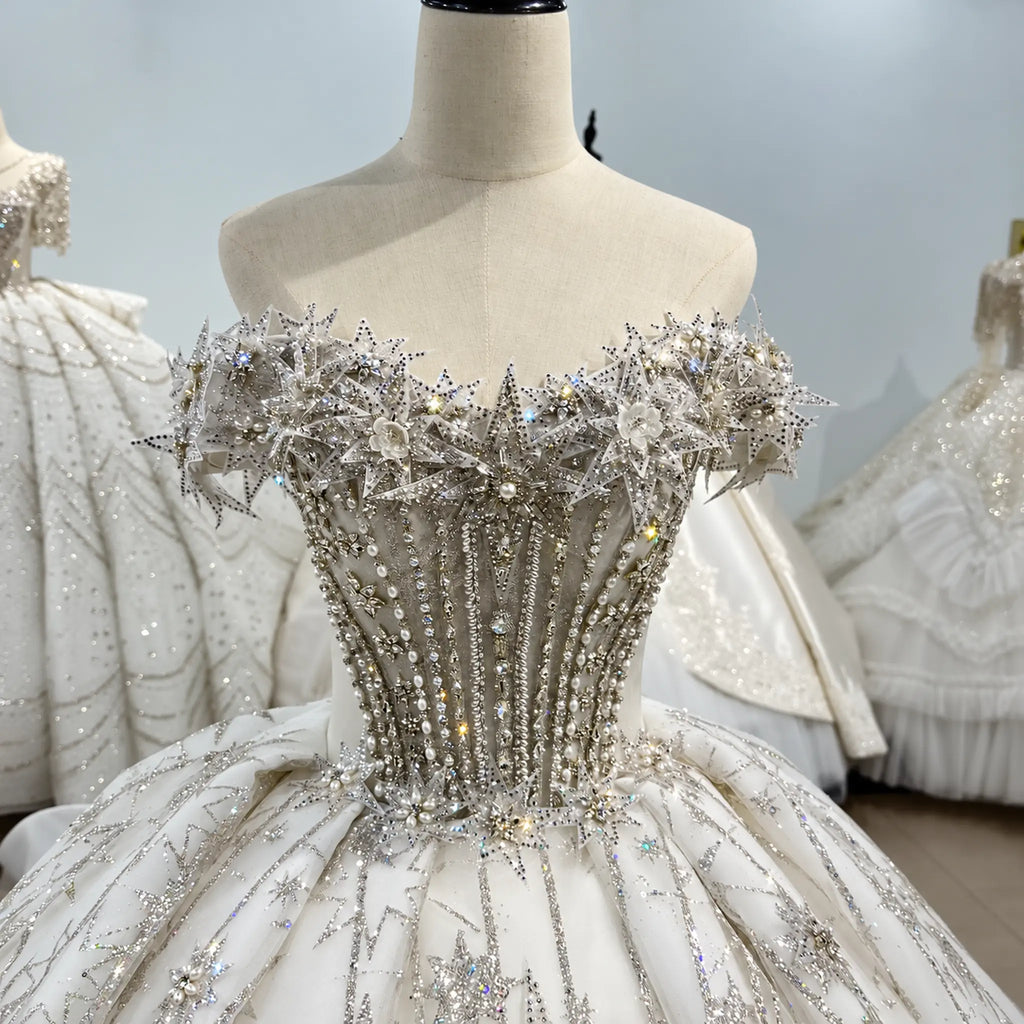 ChicSew Luxurious Rhinestone Wedding Dress