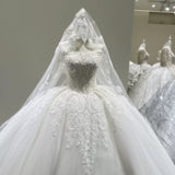 ChicSew Lace Appliques Ball Gown Wedding Dress