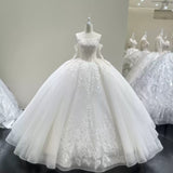 ChicSew Lace Appliques Ball Gown Wedding Dress