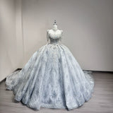 ChicSew Luxurious Rhinestone Ball Gown Wedding Dress