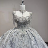 ChicSew Luxurious Rhinestone Ball Gown Wedding Dress