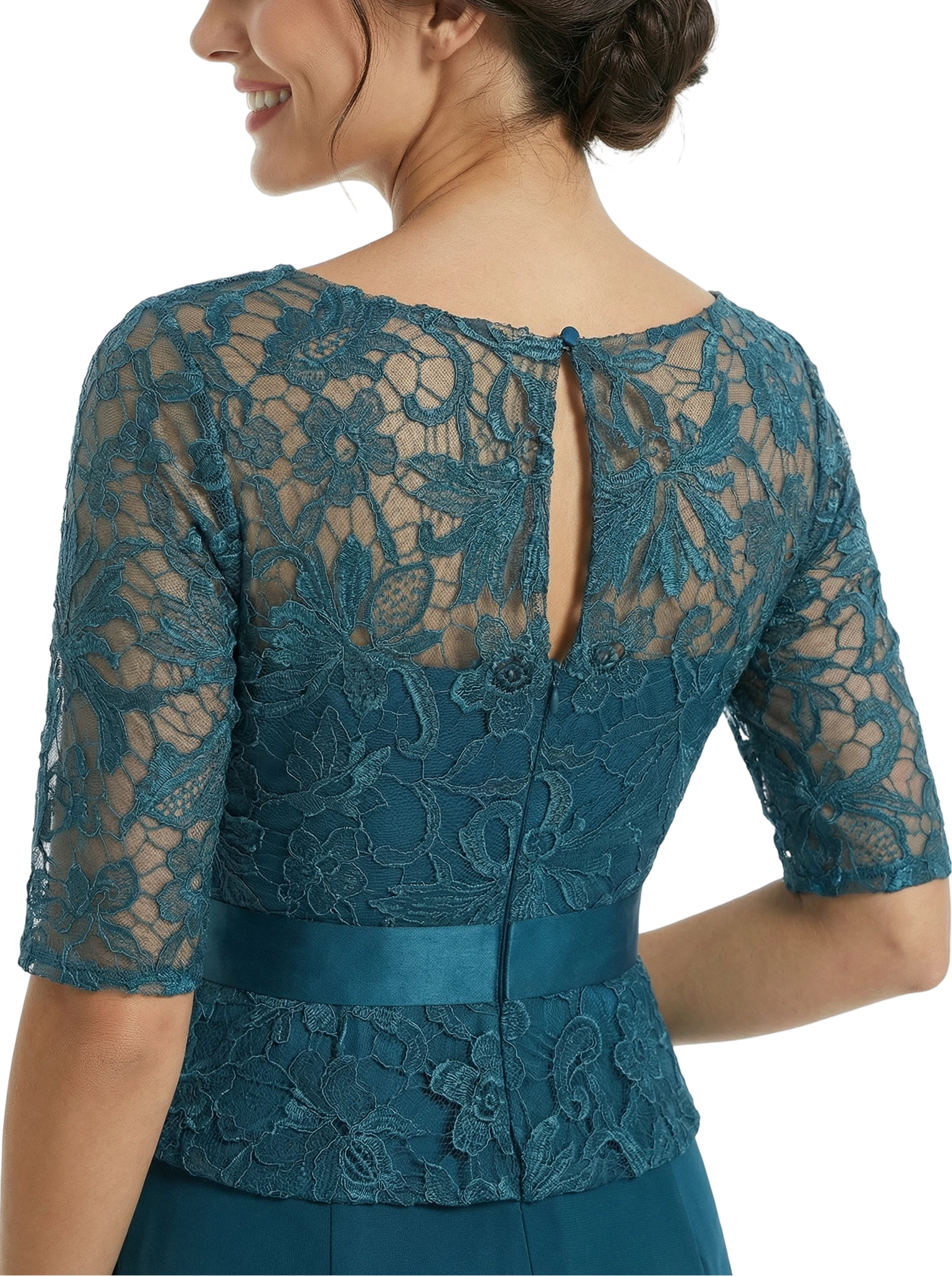 ChicSew Beautiful Mother Of The Bride Dresses V-Neck Lace Evening Gowns Floor-Length