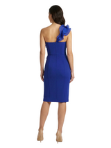 ChicSew Unique One Shoulder Ruffle Cocktail Crepe Mother Of The Bride Dress