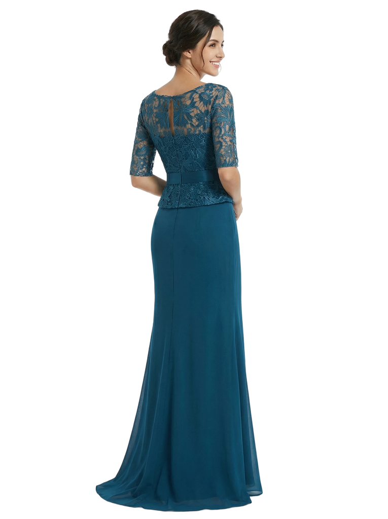 ChicSew Beautiful Mother Of The Bride Dresses V-Neck Lace Evening Gowns Floor-Length