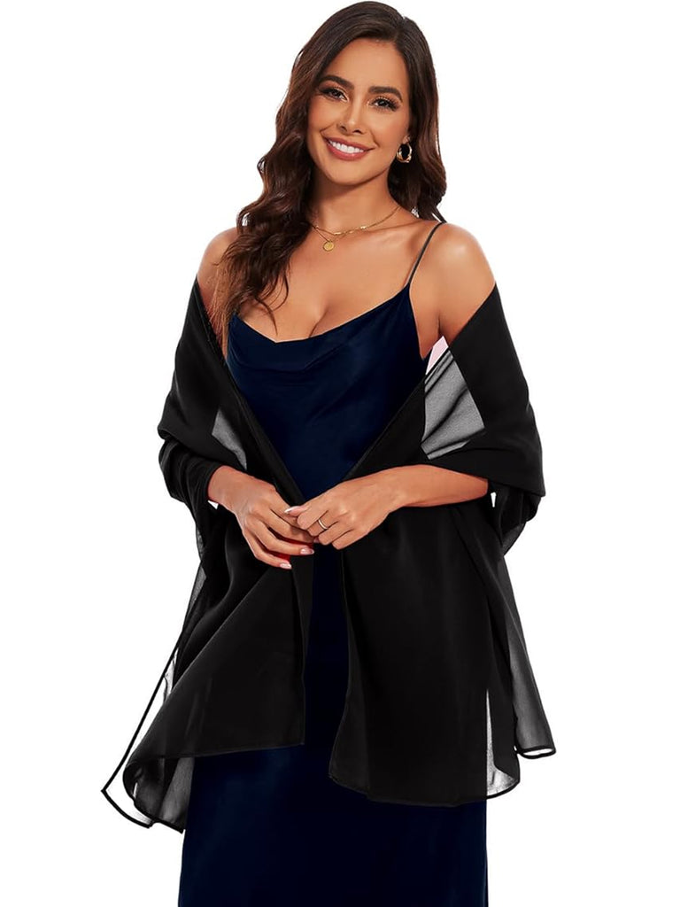 Elegant Chiffon Half Sleeves Off-Shoulder Knee Length Short Mother of The Bride Dresses - ChicSew Elegant Chiffon Half Sleeves Off-Shoulder Knee Length Short Mother of The Bride Dresses - ChicSew