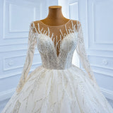 ChicSew Luxurious Illusion Ball Gown A-Line Wedding Dress