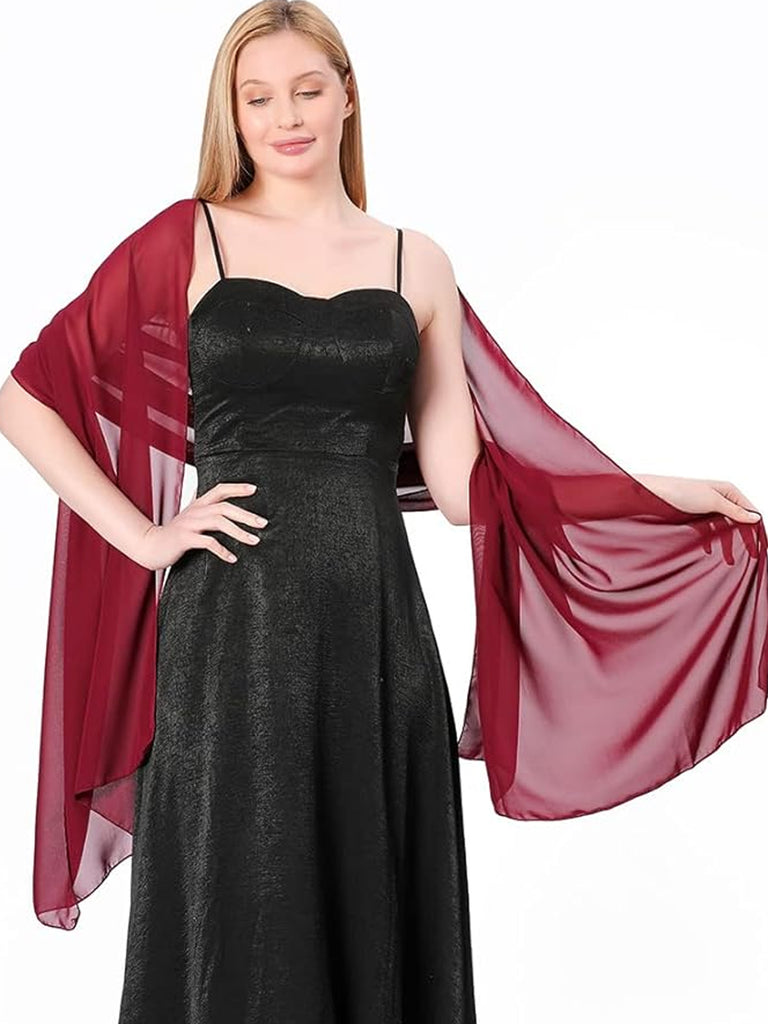 Women's Chiffon Scarf Shawls and Wraps for Wedding Favors Bride Bridesmaid Gifts Evening Dress Shawl