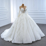 ChicSew Luxurious Illusion Ball Gown A-Line Wedding Dress