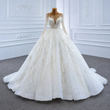 ChicSew Luxurious Illusion Ball Gown A-Line Wedding Dress