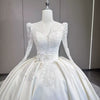 ChicSew Long Sleeves Lace Appliques Ball Gown Wedding Dress