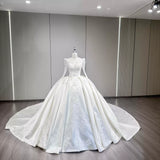 ChicSew Long Sleeves Lace Appliques Ball Gown Wedding Dress
