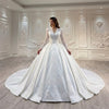 ChicSew Long Sleeves Lace Appliques Ball Gown Wedding Dress