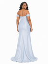 ChicSew Fancy Off Shoulder Soft Satin Mermaid Maxi Long Bridesmaid Dresses