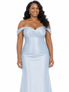 ChicSew Fancy Off Shoulder Soft Satin Mermaid Maxi Long Bridesmaid Dresses