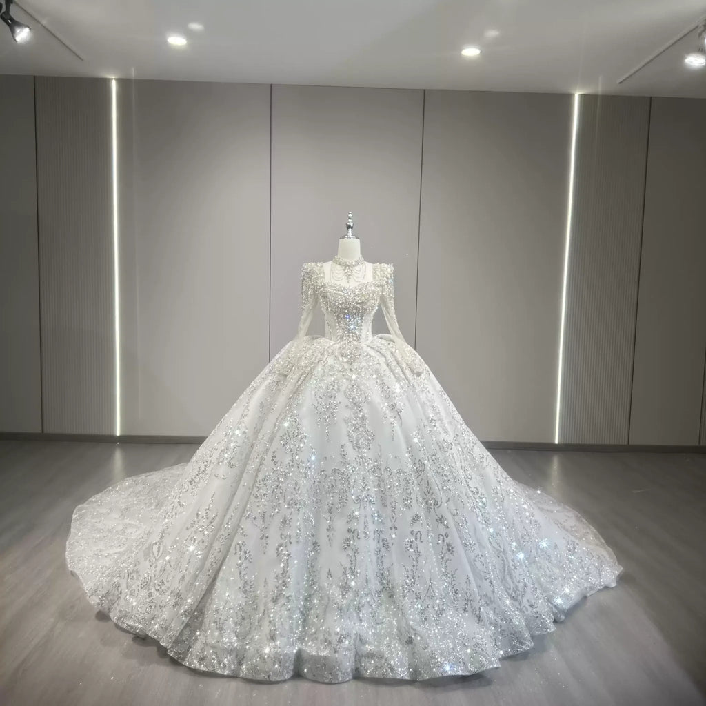 ChicSew Luxurious Sequin Rhinestone Wedding Dress