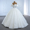 ChicSew Luxurious Off Shoulder Ball Gown A-Line Wedding Dress With Sequin