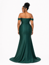 ChicSew Elegant Off Shoulder Soft Satin Mermaid Maxi Bridesmaid Dresses