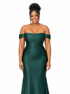 ChicSew Elegant Off Shoulder Soft Satin Mermaid Maxi Bridesmaid Dresses