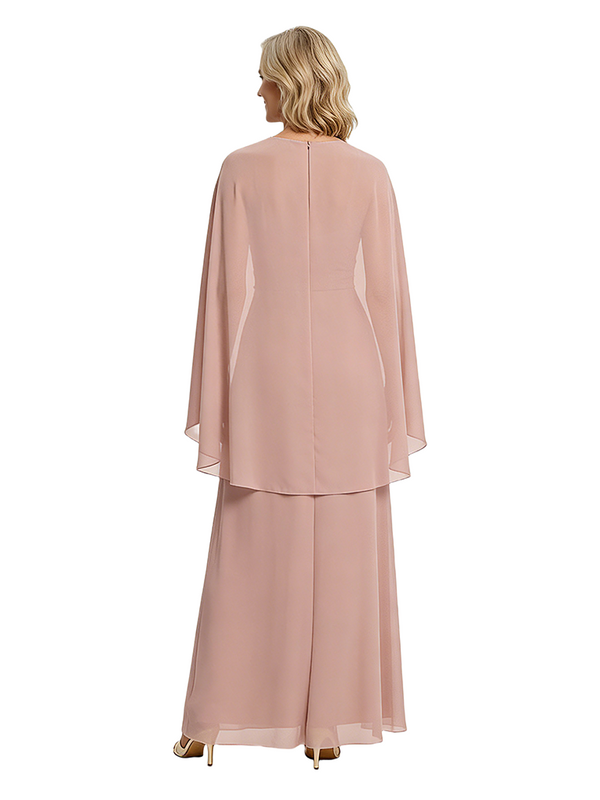 Modern Jewel Mother Of The Groom Dress Chiffon A-Line Gown With