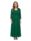 ChicSew Long Sleeve Lace Jacket Ankle Length Chiffon Two Piece Mother of the Bride Dresses