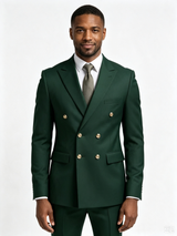 Classic 2 Piece Clover Men's Suit with Regular Fit and Sophisticated Peak Lapel