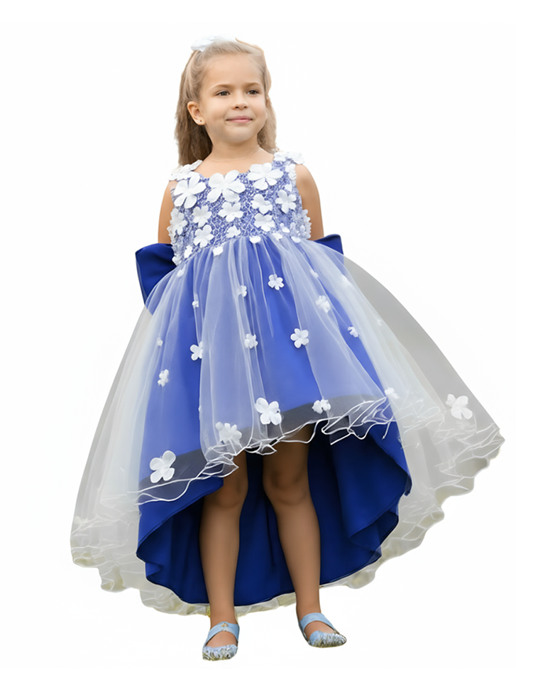 Beautiful Spaghetti Straps Sleeveless Flower Girl Dress A-Line Satin Tulle Gown For Weddings Special Occasions