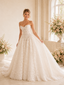 ChicSew Classy A-Line Lace Tulle Sweetheart Sleeveless Boning Maxi Wedding Dresses With Long Train