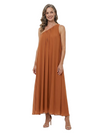 ChicSew One Shoulder Sleeveless Flowy Chiffon Ankle-Length A-Line Mother of the Bride Dress