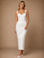 ChicSew Classy Sweetheart Satin Sheath Ankle-Length Wedding Dresses