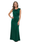 ChicSew Jewel Sleeveless Ruched Satin Sheath Elegant Mermaid Mother Of The Groom Wedding Dress