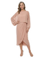 ChicSew Sabrina Long Sleeve Chiffon Sheath Tea-Length Mother Of The Bride And Groom Dresses