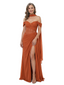 ChicSew Off Shoulder Sweetheart Boning Side Slit Chiffon Mermaid Mother Of The Groom Dress