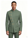 Classic 1 Piece Men's Suit with Regular Fit and Sophisticated Peak Lapel