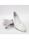 Women's Wedding Shoes Decorative Heel Wedding Heels Bridal Shoes With Beading WS0014