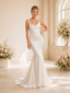 ChicSew Elegant Cowl Neck Mermaid Satin Maxi Long Wedding Dresses