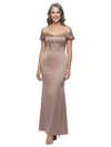 ChicSew Fancy Off Shoulder Silky Satin Mermaid Mother Of The Groom Evening Gowns