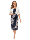 Open Front 1/2 Sleeves Satin Jacket