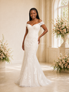 ChicSew Romantic Off The Shoulder Tulle Lace Mermaid Long Wedding Dress