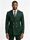 Classic 3 Piece Clover Men's Suit with Regular Fit and Sophisticated Peak Lapel