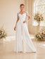 ChicSew Elegant Illusion Long Sleeves Lace Chiffon Long Wedding Jumpsuit